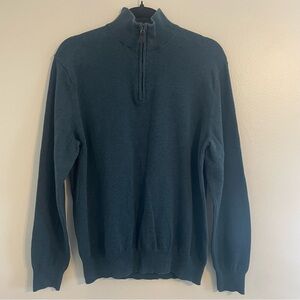Jos A. Bank Traveler Pima Cotton quarter zip sweater